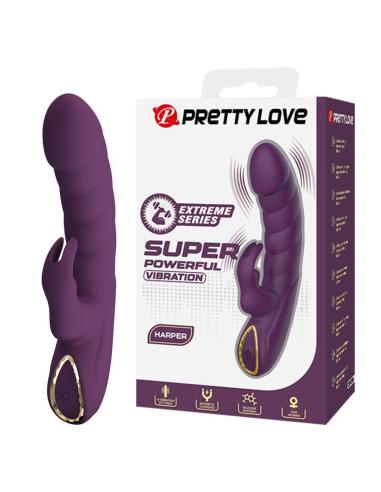 Pretty love - harper vibrador rabbit recargable 10 funciones morado