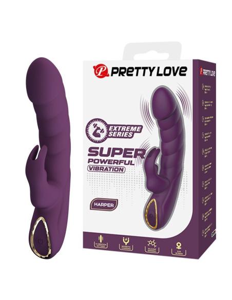 Pretty love - harper vibrador rabbit recargable 10 funciones morado