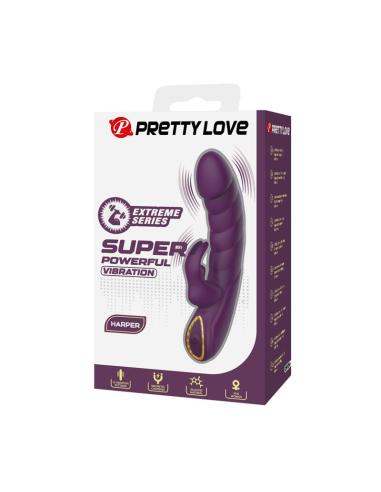 Pretty love - harper vibrador rabbit recargable 10 funciones morado