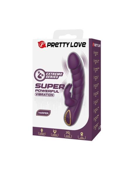 Pretty love - harper vibrador rabbit recargable 10 funciones morado