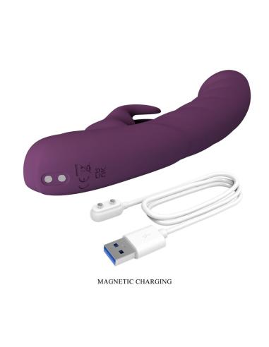 Pretty love - harper vibrador rabbit recargable 10 funciones morado