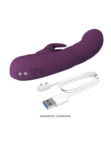 Pretty love - harper vibrador rabbit recargable 10 funciones morado
