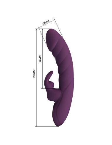 Pretty love - harper vibrador rabbit recargable 10 funciones morado
