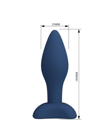 Mr play - plug anal cónico silicona azul m