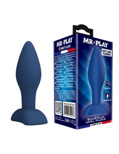 Mr play - plug anal cónico silicona azul s