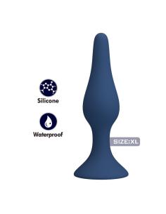 Mr play - plug anal cónico silicona azul xl 2