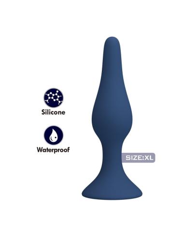 Mr play - plug anal cónico silicona azul xl