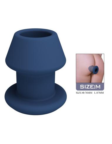 Mr play - jack plug anal hueco silicona azul talla m
