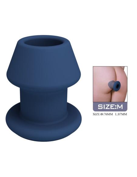 Mr play - jack plug anal hueco silicona azul talla m