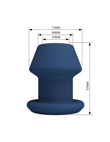 Mr play - jack plug anal hueco silicona azul talla m