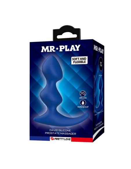 Mr play - plug anal azul ergonómico