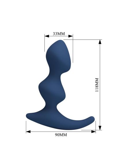 Mr play - plug anal azul ergonómico