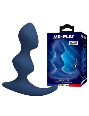 Mr play - plug anal azul ergonómico