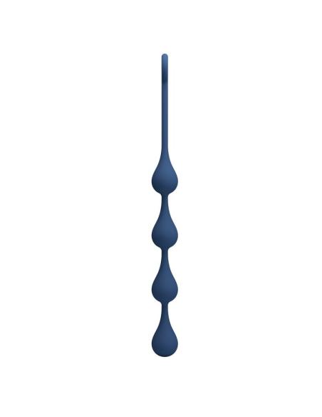 Mr play - bolas anales silicona azul talla m 33 cm