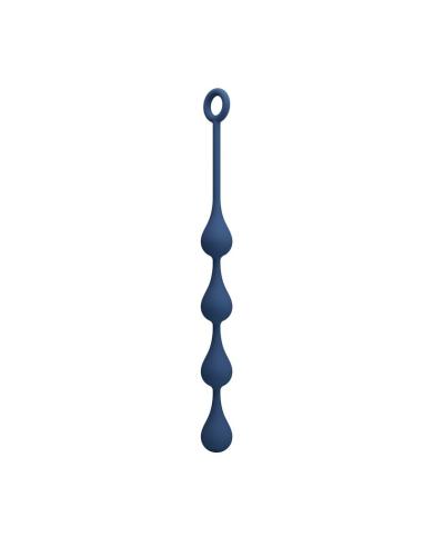 Mr play - bolas anales silicona azul talla m 33 cm