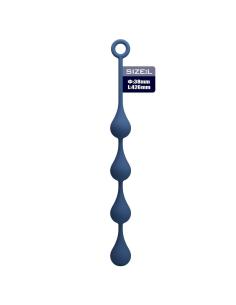 Mr play - bolas anales silicona azul talla l 42,6 cm 2