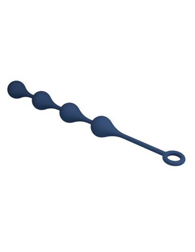 Mr play - bolas anales silicona azul talla l 42,6 cm