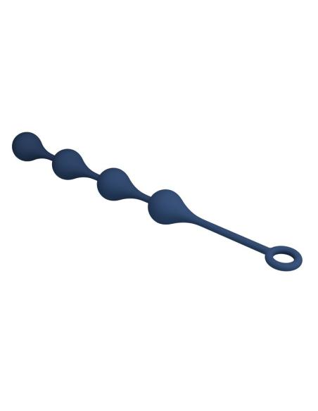 Mr play - bolas anales silicona azul talla l 42,6 cm