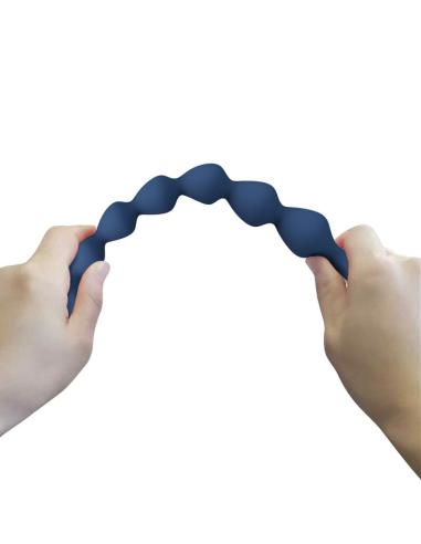 Mr play - bolas anales y plug anal silicona azul 26,7 cm