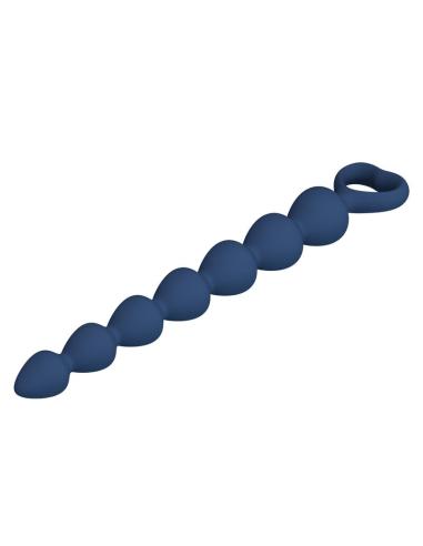 Mr play - bolas anales y plug anal silicona azul 26,7 cm