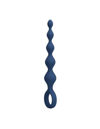 Mr play - bolas anales y plug anal silicona azul 20,4 cm