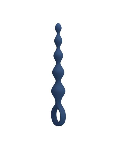 Mr play - bolas anales y plug anal silicona azul 20,4 cm