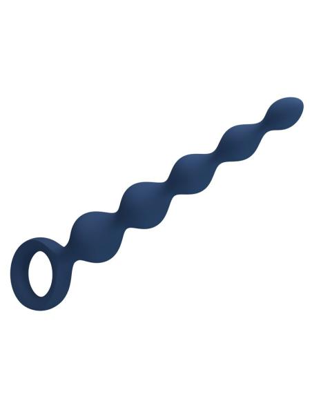 Mr play - bolas anales y plug anal silicona azul 20,4 cm