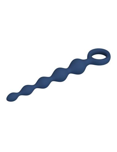 Mr play - bolas anales y plug anal silicona azul 20,4 cm