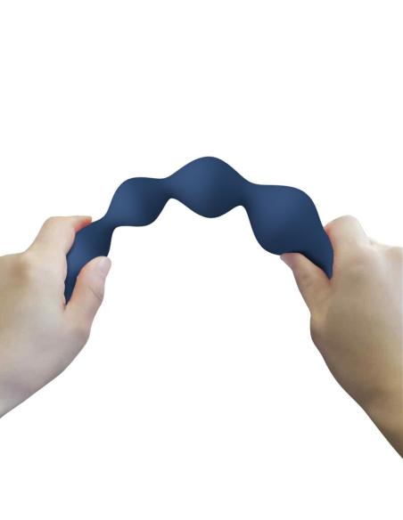 Mr play - bolas anales y plug anal silicona azul 20,4 cm