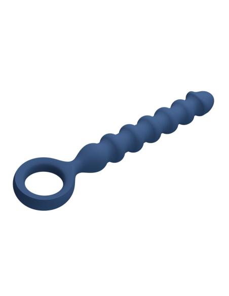 Mr play - bolas anales y plug anal silicona azul -ø- 3,4 cm - 28,5 cm