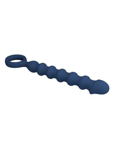 Mr play - bolas anales y plug anal silicona azul -ø- 3,4 cm - 28,5 cm