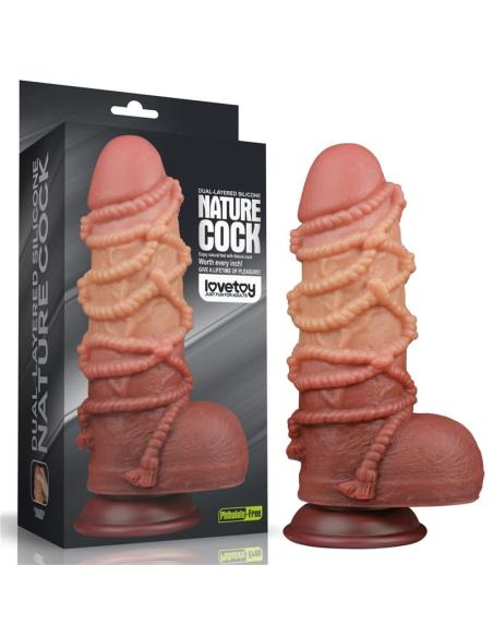 Dildo Dual Layer Tamaño King Nature 9.5