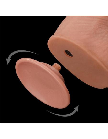 Dildo Dual Layer Piel Retractil 13.5