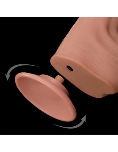 Dildo Dual Layer Piel Retractil 11.5