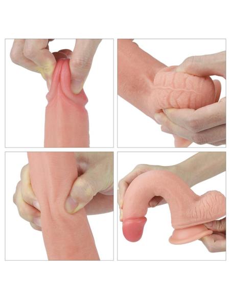 Dildo Nature 8 Silicona Líquida Natural