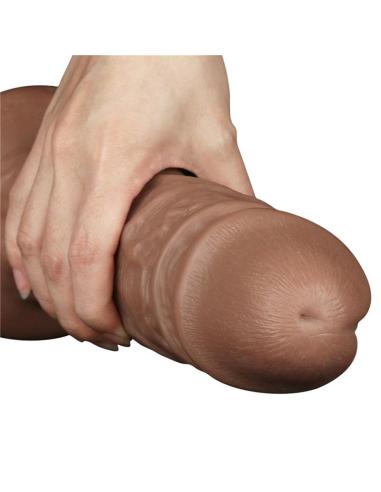 Dildo King 10.5 con Vibración Chubby Marrón