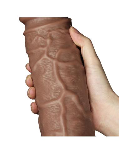 Dildo King 10.5 con Vibración Chubby Marrón