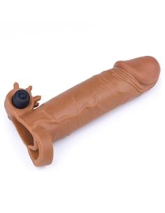 Funda para el Pene con Vibración Add 2 Pleasure X Tender Marrón 2