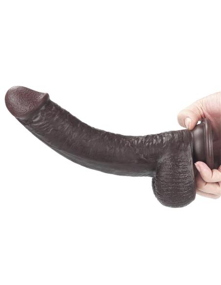 Dildo con Piel Retractil 9 Negro