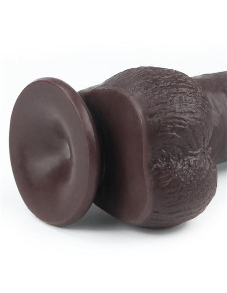 Dildo con Piel Retractil 9 Negro
