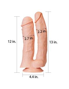 Dildo Doble King 12 Natural 2