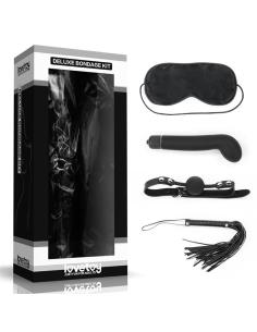 Kit Bondage Deluxe con Vibrador Negro