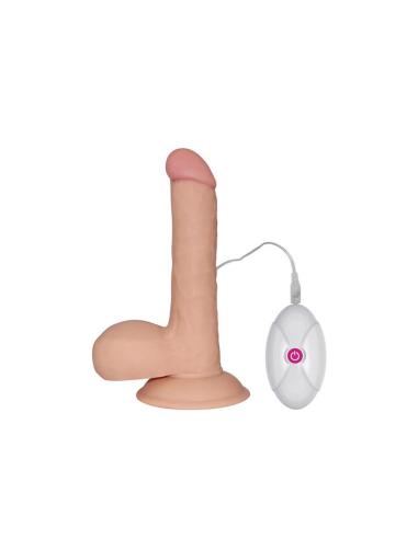 Dildo The Ultra Soft Dude con Vibración 7.5 Natural