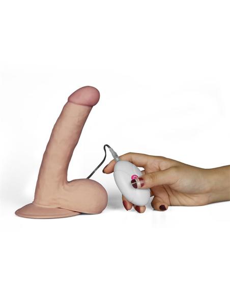 Dildo The Ultra Soft Dude con Vibración 7.5 Natural