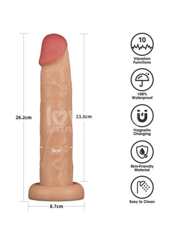 Power Basics Dildo con Vibración 10