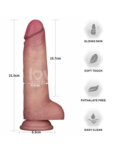Sliding PRO II Dildo Piel Deslizante-Retractil Dual-layer 8.5