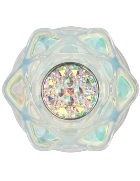 Gemoria Plug Anal de Silicona con Centro de Cristal Multicolor
