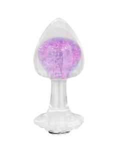 Gemoria Plug Anal de Silicona con Esfera de Cristal