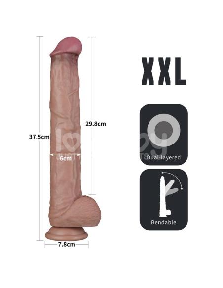 Dildo Dual Layer Articulable XXL 14,5