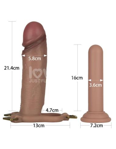 Ingen Arnés Ajustabe con Dildo Hueco 9 Enhanced Set XS/S/M